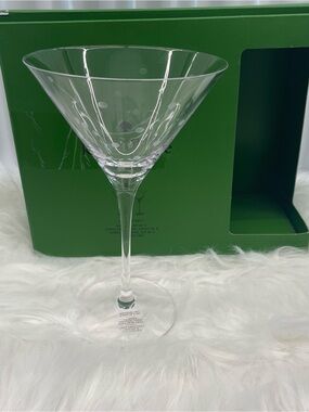 Kate Spade ♠️ New York Larabee Dot Crystal Martini Glass Set 2, 10oz-New in Box